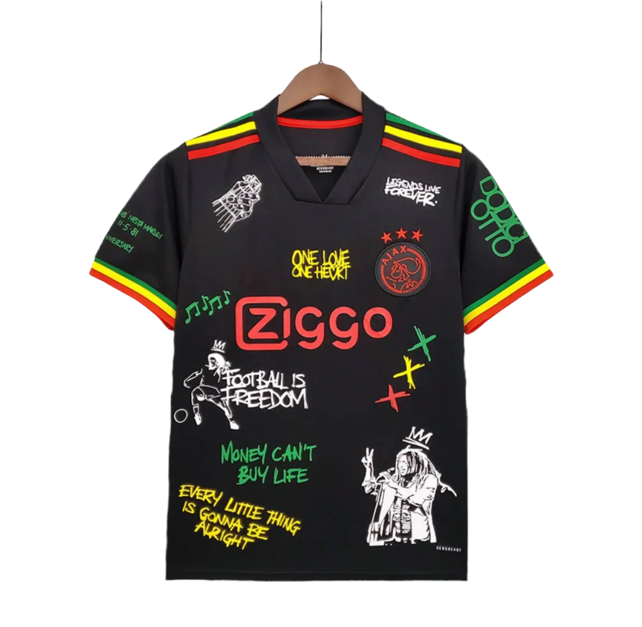Ajax Bob Marley kit 21/22