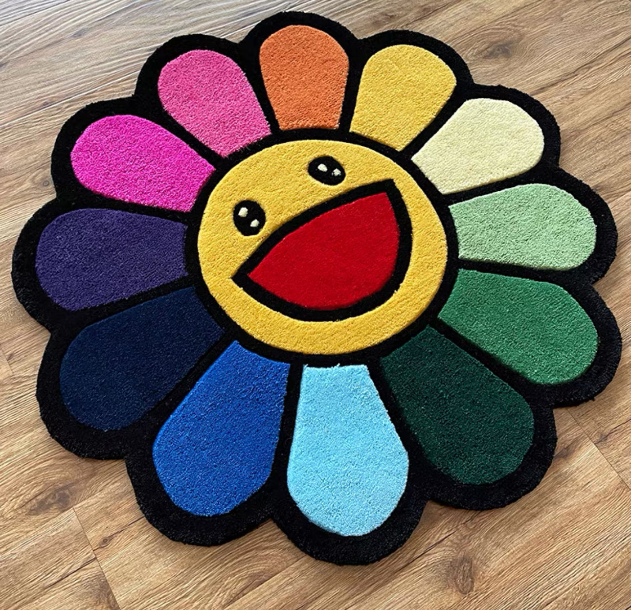 Takashi Murakami inspired rug